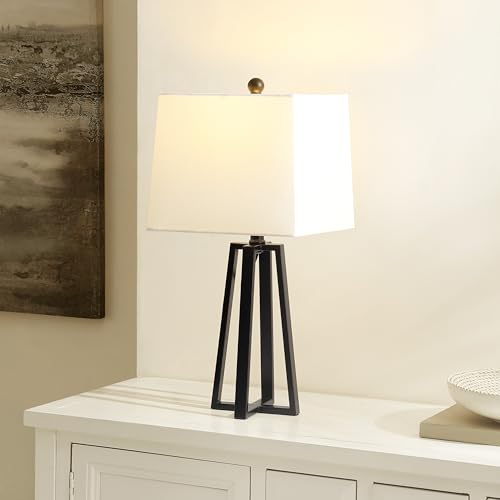 SAFAVIEH Lighting Collection Acosta Black 21-inch Table Lamp (LED Bulb