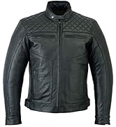 Fashion_First Mens Biker Brando Motorcycle Rock Punk Black Leather Studded Jacket Riding Spiked Leather Jacket Stud