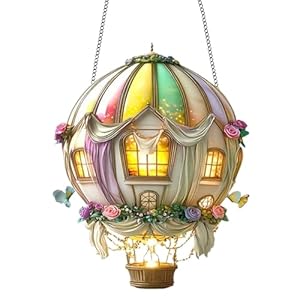 Ballon Solaire | Lampe Solaire Décorative Extérieure 2D | Lanterne LED Pour Jardin, Allée, Cour, Véranda, Patio | Éclairage Festif Pour Fête, Anniversaire, Cadeau Femme Mère Décoration
