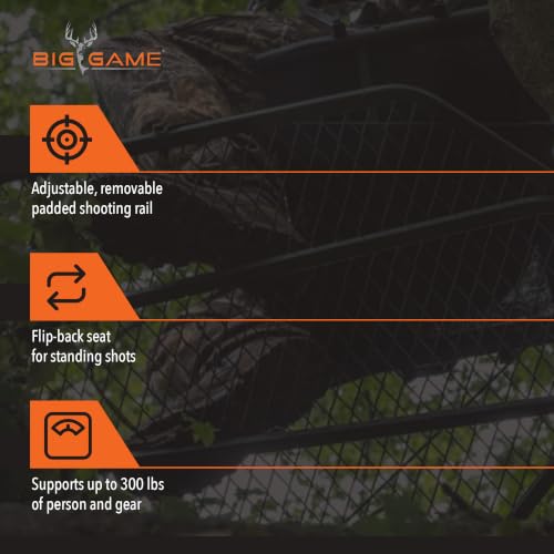 Image of Big Game Hang-On Treestand, Lightweight Steel Construction