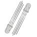 Liamostee 5 mm Cabeza redonda común Catodo RGB Luz LED Emitting Diodos 50 piezas en 1 Set