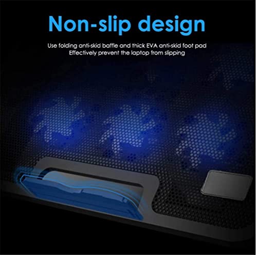 Base refrigeradora para laptop ultra delgada con 6 ventiladores silenciosos para laptops de 14 y 15,6 pulgadas miniatura 5