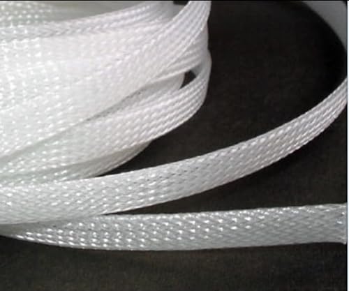 Guaine per cavi PET espandibili da 10 m - Protezione per cavi intrecciati piatti e stretti rivestimento pelle di serpente personalizzabiliClear8mm