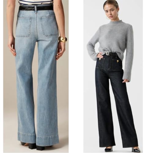 Oprah's Favorite - Tummy Control Sailor Wide Leg Trouser,Chiccurva Wide Leg Jeans, Oprah's Favorite Jeans3