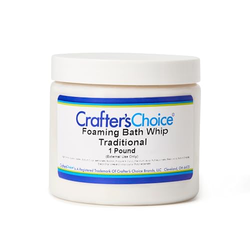 Crafters Choice 100% Natural Foaming Bath Whip for Exfoliating Scrubs Shaving Cream Soap Making Shower Bath Face Wash & Other Soap Making DIY Projects (1LB)