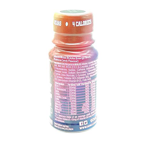 Moose Juice Energy Shot Rainbow Candy 60 ml, geeft je extra energie en