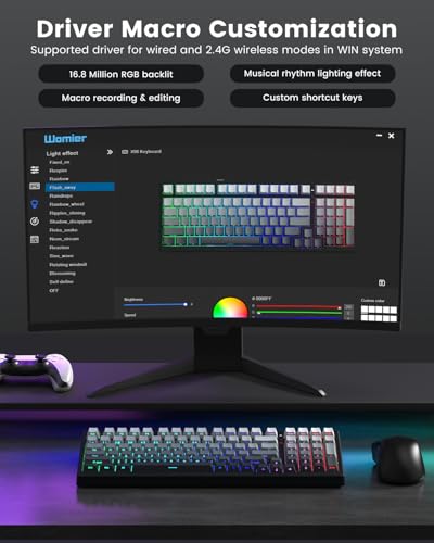 Womier X98 Wireless Mechanical Keyboard, RGB Backlit Custom Gaming Keyboard (41.99) 41.99 + 30% Off Code 4C68N7Q1 - image 9