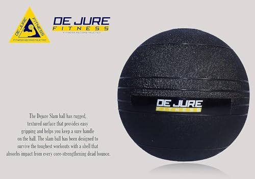 Image of DE JURE FITNESS Rubber Dead Bounce Slam Ball Strength & Conditioning Cross Training, Core Training, Squats, Lunges & Plyometric, Slam Ball (2KG-SB-1)