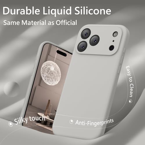 Image of FireNova Magnetic for iPhone 17 Pro Case, Compatible with MagSafe, [Integrated Silicone Camera Control Button] [Camera Protection] Anti-Scratch Microfiber Lining Phone Case, 6.3 inch, Natural Titanium