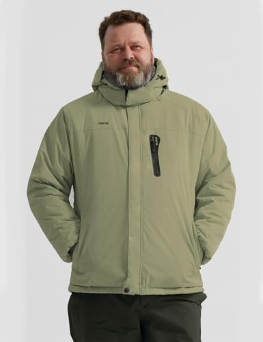 Image of GEMYSE Men's Winter Ski Jacket Waterproof Snow Coat with Detachable Hood