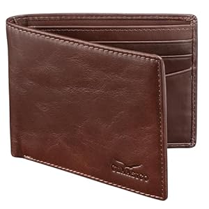 Wallet for Men’s – Genuine Leather Slim Bifold RFID Wallet – Gift for Men Packed in Stylish Gift Box