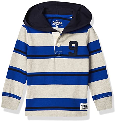 OshKosh B'Gosh Boys' Little Hooded Rugby Top