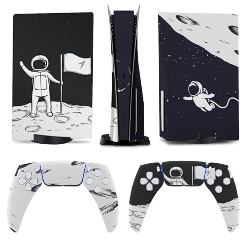 Autocollant vinyle PS5 astronaute mignon skin console et manettes