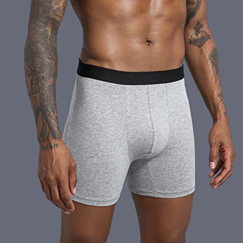 Men's Underwear Boxer Briefs, 5 Pieces Moisture-Wicking Underpant Athletic Supporter Undies Soft Comfort Trunks4