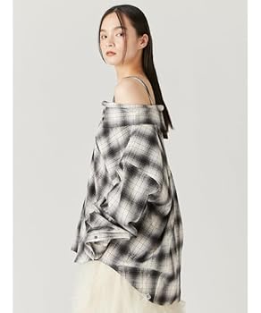 【新品タグ付】FRAY I.D（フレイ アイディー）オフショルオーバーネルシャツ FRAY I.D（フレイアイディー）の「オフショルオーバーネルシャツ