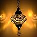 10 Variation Turkish Mosaic Hanging Chandelier Pendant Lamp-Handmade Ceiling Hanging Colorful Moroccan Light Fixtures for Bedroom Home Decors (MH10)