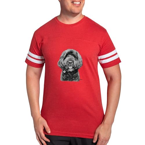 CafePress Nemo The Portuguese Water Dog T Shirt Men's Football T-Shirt Red