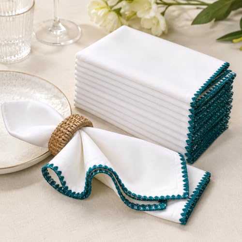 Bedding Craft Servilletas de Tela Pack de 12 18x18 miniatura 6