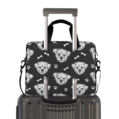 Funda para portátil con estampado de patas y huesos 13-15.6" miniatura 3