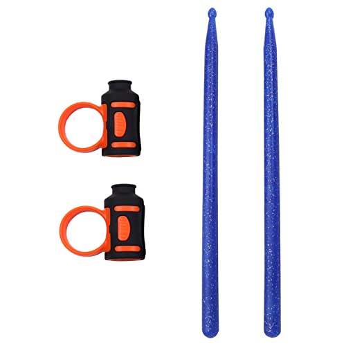 SSJY 1 Pares Baquetas ​batería,5A Nylon Baquetas para Tambor,Baquetas con Punta de Nailon,con Clip de Control asa,Accesorios de percusión para niños,Estudiantes y Adultos Cover