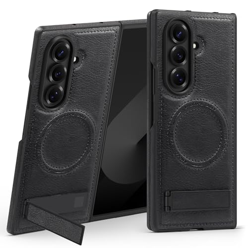 Image of Lunivop for Samsung Galaxy Z Fold 7 Case PU Leather Black