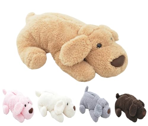 TAKEYティッシュボックス かわいい ふわふわしい 動物ティッシュボックス かわいい 犬 ティッシュケース ぬいぐるみ 車 おもしろ ティッシュカバー ぬいぐるみ リビング トイプードル 部屋 飾り 置物 プレゼント (42*23cm,ライトブラウンの犬