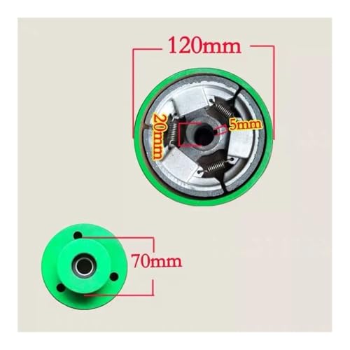 Polea de embrague compatible con motor gasolina diésel GX200 168 3