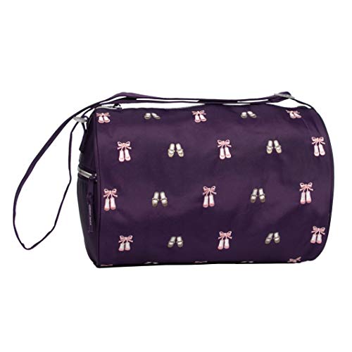 5605 Daisy Embroidered Ballet and Tap Dance Small Duffel Bag