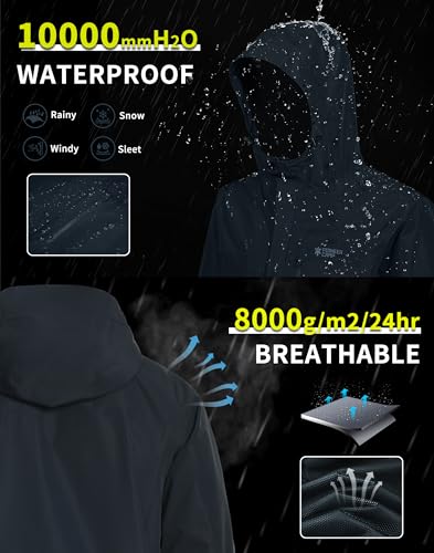 Pioneer-Camp-Mens-Rain-Jacket-Waterproof-Shell-Jacket-Hooded-Lightweight-Rain-Coat-for-Outdoor-Hiking-4-Pockets-Windbreaker