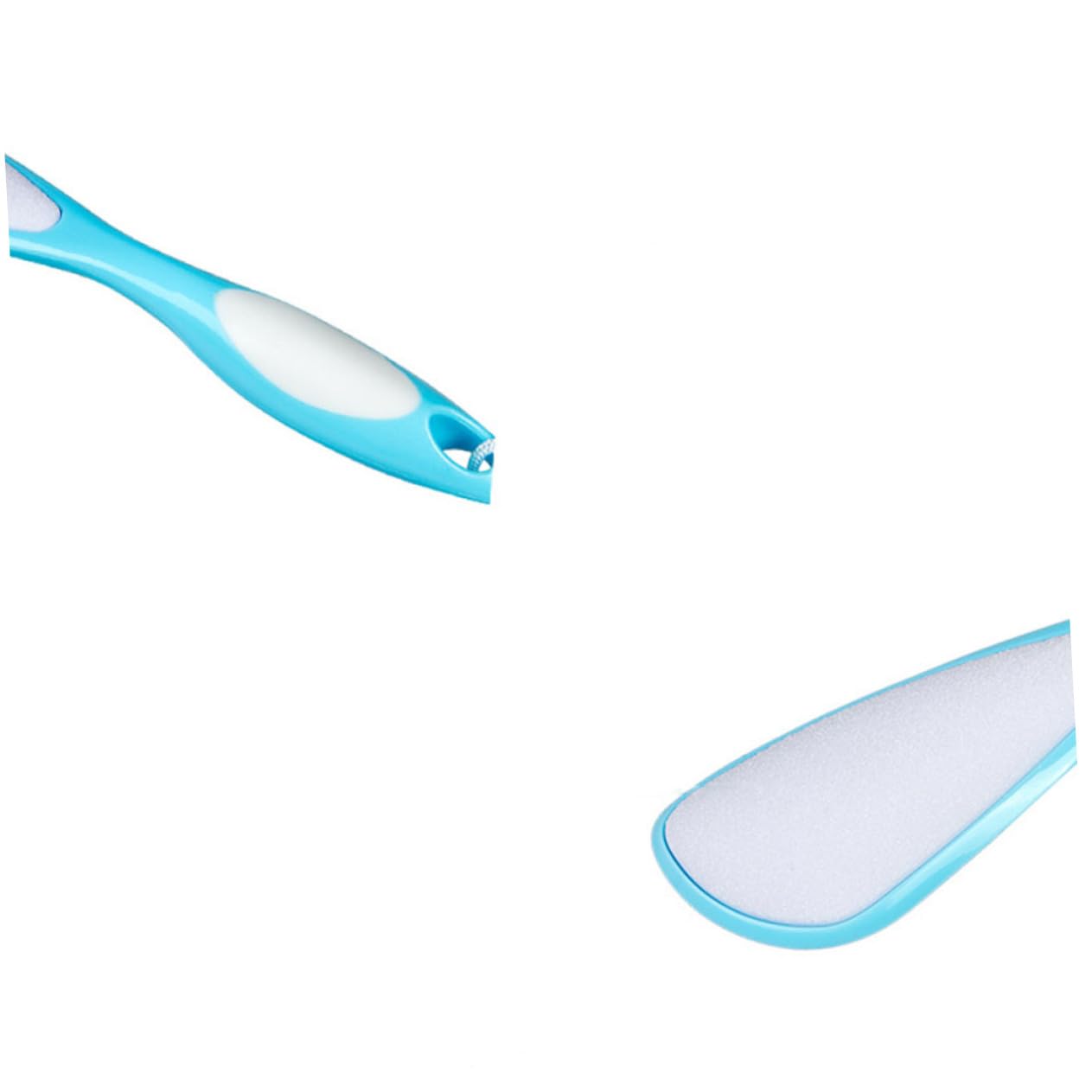 PACKOVE Two Sided Foot Remover with Ergonomic Handle Professional Tool for Dead Skin Treatment and Smooth Feet Care for Men and Women Blue