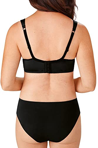 Amoena Kyra Underwire Pocketed Mastectomy Bra Black/Light Nude 32 B #TOP1