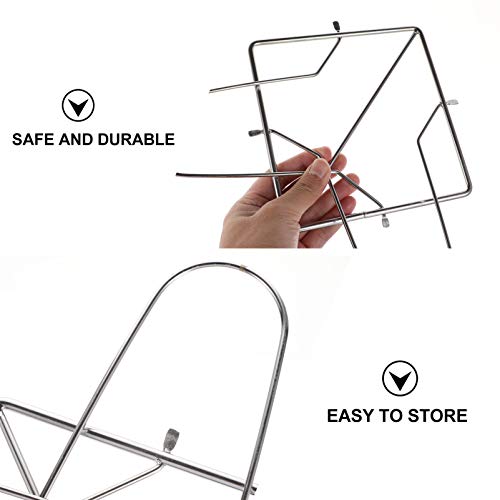 Hemoton Lata de Cerveja Assador de Frango Porta Peru Rack Porta-Assados ??De Frango Prateleira Verti