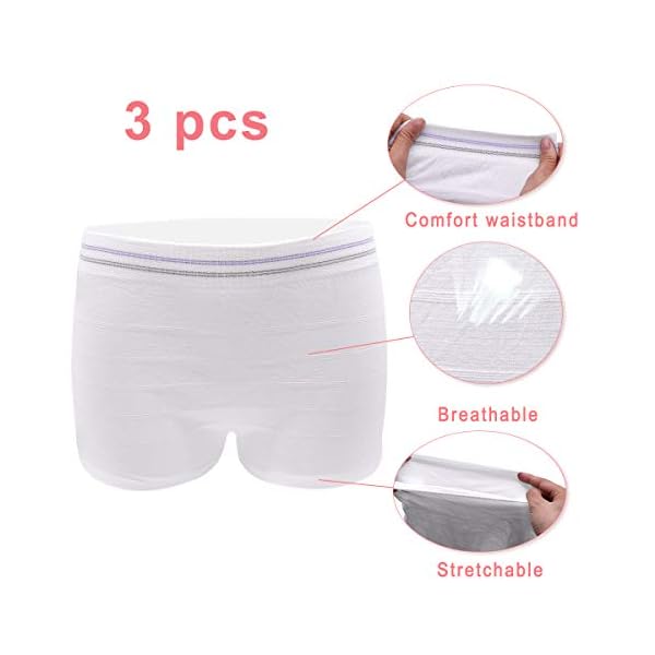 HANSILK Schwangerschaft/Kaiserschnitt/Inkontinenz/Reisen Wöchnerinnen Damen Slip Underwear – Bild 3