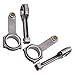 HLYQMYG H Beam EN24 Connecting Rods Compatible with Acura B18A B18B B20B B20Z Engine 137mm Conrods Balanced Floating Balanced Shot Peen Piston