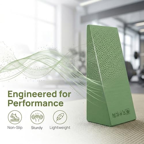 2 Pieces Yoga Foam Wedge, EVA Wedge Block, Heel Stretcher Back Support, Slant Board Calf Stretcher - Image 4