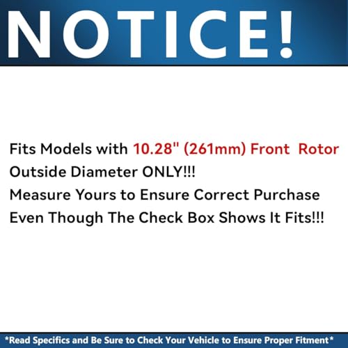 Image of Detroit Axle - Front Brake Kit for 98-02 Ford Ranger 01-03 Mazda B2300
