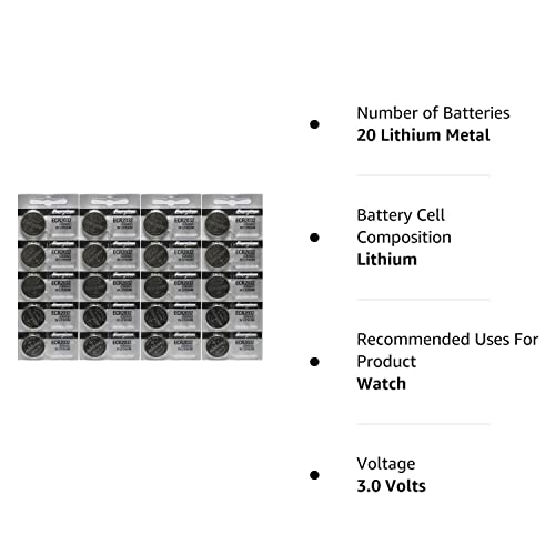 Energizer Ecr2032 3-Volt Lithium Coin Batteries (20 Count) #TOP1