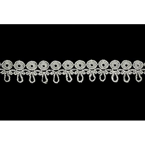 Altotux1 White Small Venice Lace Trim With Loops Sold by 2 Yards by Altotux Cover