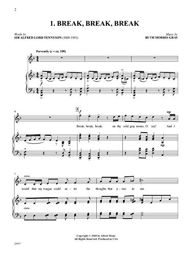 Sing Me a Song: Medum High: 13 Poetic Songs for Solo Singers for Recitals, Concerts, and Contests (Alfred's Vocal Solo Collections) - Image 4