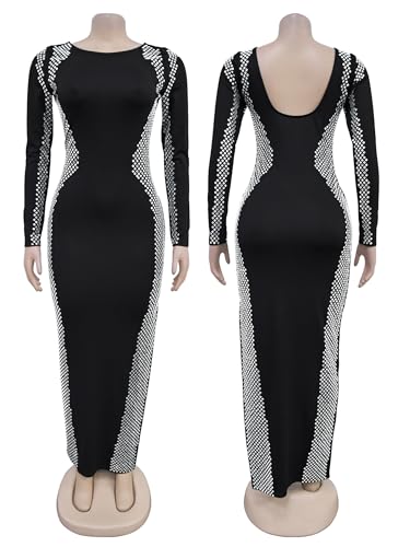Image of Figdaw Rhinestone Embellished Formal Gowns and Evening Dresses for Women 2026