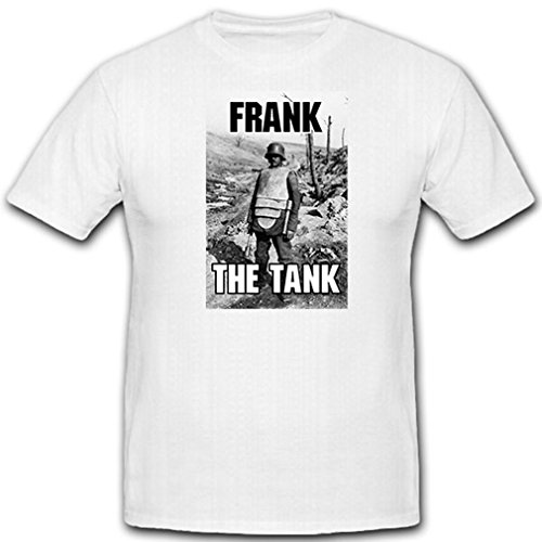 T-shirt Frank The Tank Blanc X-Large avec motif armure M16 en acier