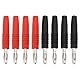 ECSiNG 4 Paar 3-mm-Bananenstecker Vernickelter Bananenstecker Audio-Lautsprecheranschlussadapter Kompatibel mit Hammant Controllern Kompatibel mit Morgan Controllern