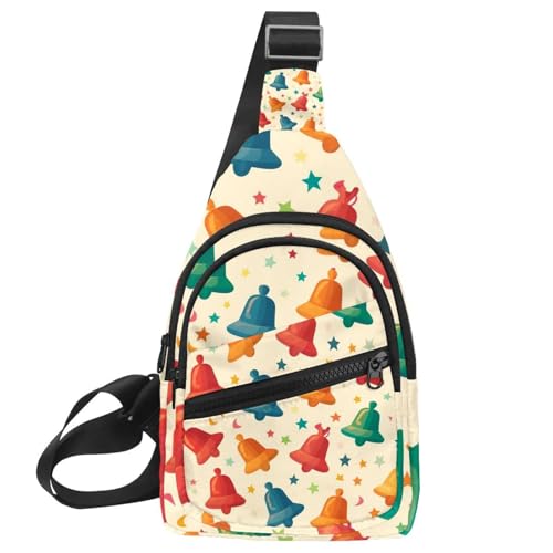 Sac à dos à bandoulière motif cloche pour entraînement et voyage