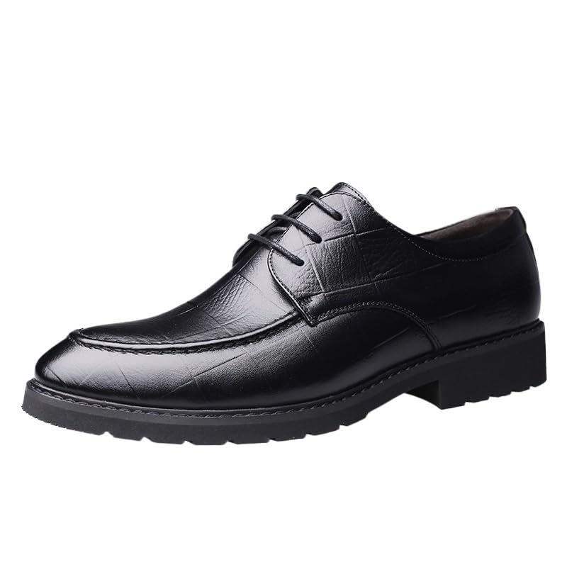 Classic Lace-up Formal Oxford Shoe Men's Patent Leather Tuxedo Dress Shoes Mens Comfort Orthopedic Dress Shoes Anti-Slip Low Top Non Slip Prom Formal Shoes2