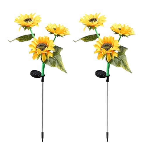 Lampe solaire de jardin tournesol pour sublimer votre cour