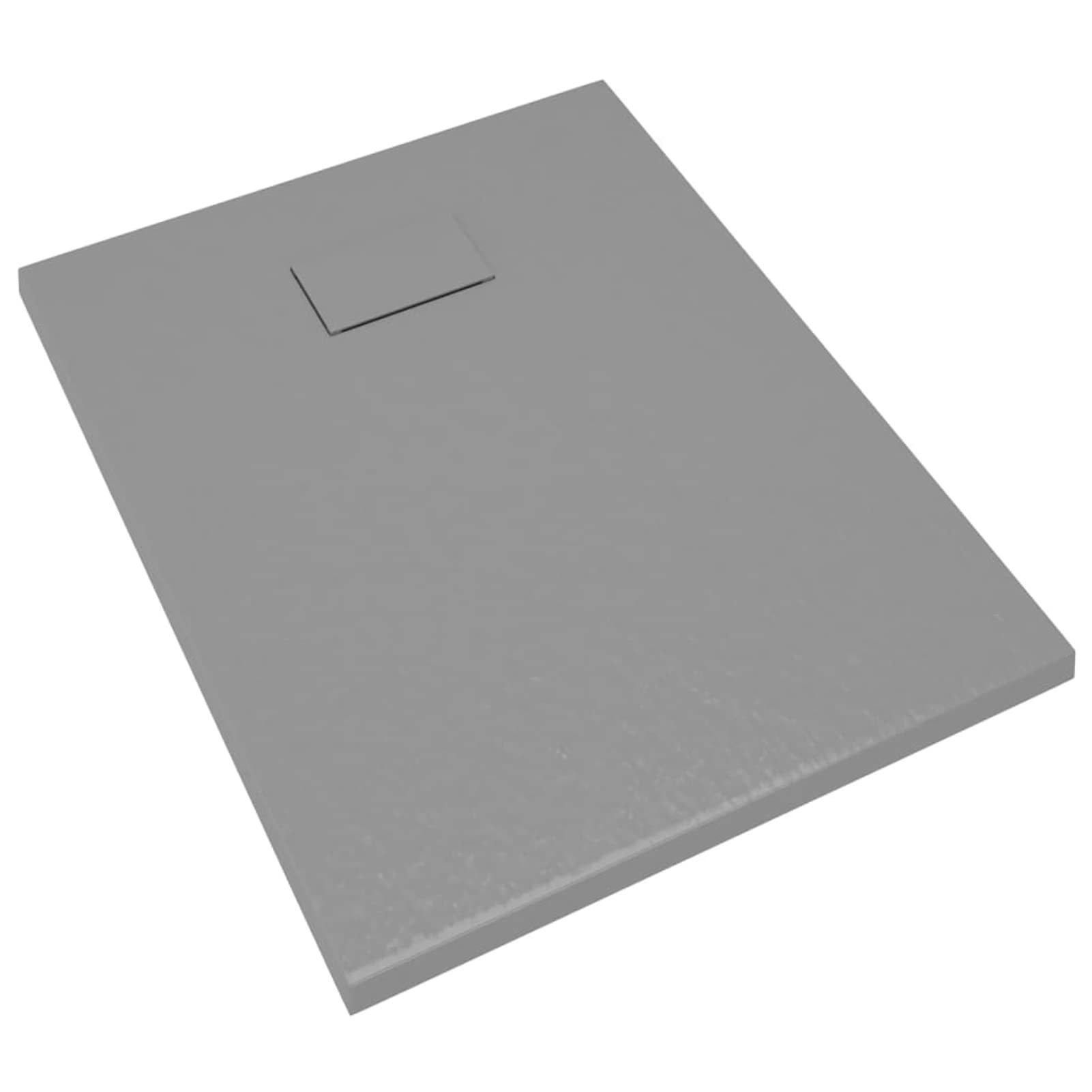 Plato de ducha de SMC gris 90 x 70 cm – Plato de ducha Slim cuadrado con borde