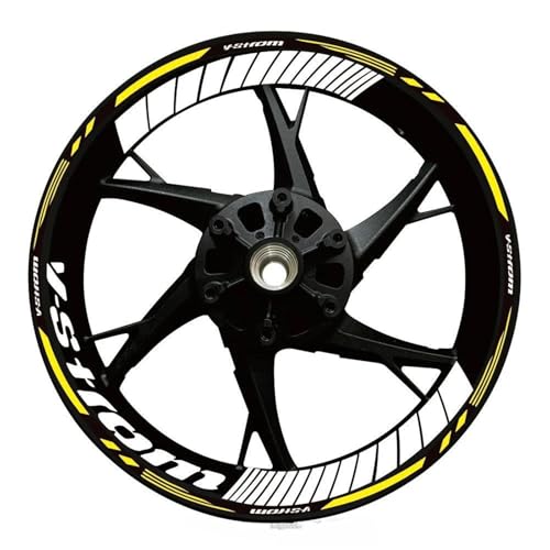 Autocollants de roue moto réfléchissants pour Suzuki GSX jantes 1 jeu