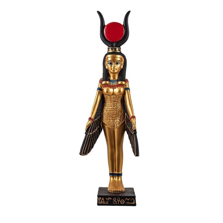 Figurine Isis déesse égyptienne résine peinte à la main statuette mythologie 28cm