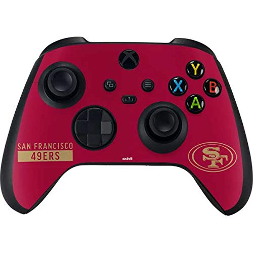 Skinit Decal Gaming Skin Compatible with Xbox Series X Controller - Officially Licensed NFL San Francisco 49ers Red Performance Series Design