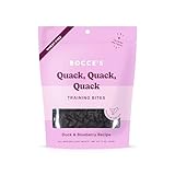 Bocce's Bakery Quack, Quack, Quack Training Treats for Dogs, Wheat-Free Dog Treats, Made with Real Ingredients, Baked in The USA, All-Natural & Low Calorie Training Bites, Duck & Blueberry, 6 oz